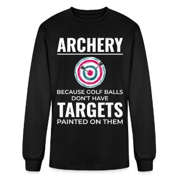 Archery Targets Archer Bullseye Shooting Sport - Men's Long Sleeve T-Shirt - black - Front