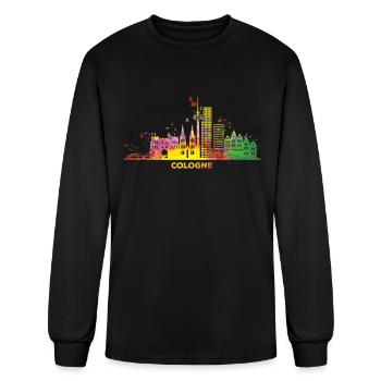 Cologne skyline cityscape cologne - Men's Long Sleeve T-Shirt - black - Front