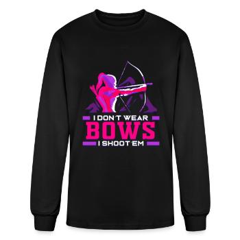 Womens Archery Girl for Woman Archer Bow and - Men's Long Sleeve T-Shirt - black - Front