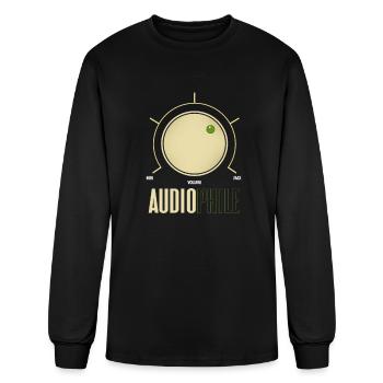 Audiophile - Men's Long Sleeve T-Shirt - black - Front