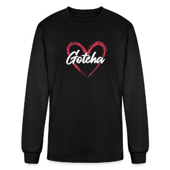 Gotcha Heart Adoption - Men's Long Sleeve T-Shirt - black - Front