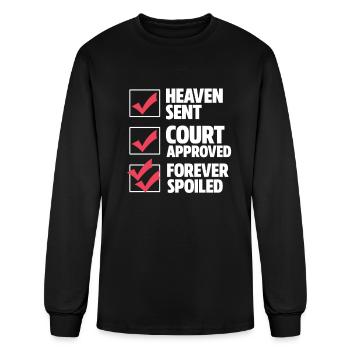 Heaven Sent Court Approved Forever Spoiled - Men's Long Sleeve T-Shirt - black - Front