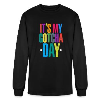It's My Gotcha Day - Men's Long Sleeve T-Shirt - black - Front