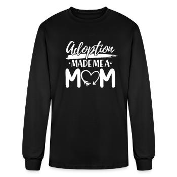 Adoption Made Me A Mom - Men's Long Sleeve T-Shirt - black - Front