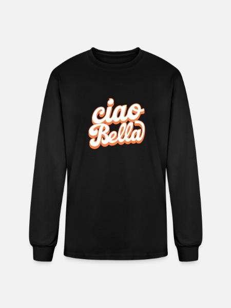 Ciao Bella - Men's Long Sleeve T-Shirt - black