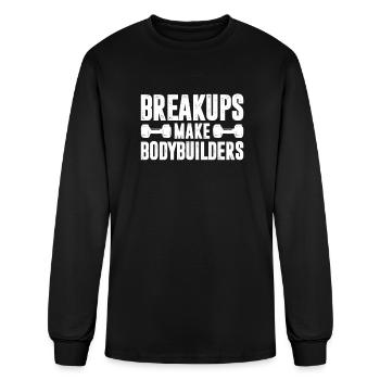 Breakups Make Bodybuilders - Men's Long Sleeve T-Shirt - black - Front