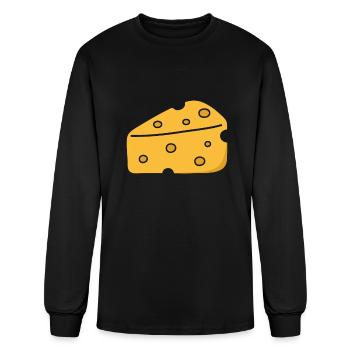 Cheese - Men's Long Sleeve T-Shirt - black - Front