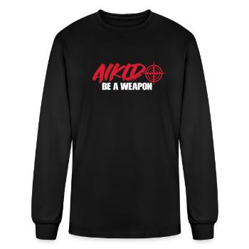 Aikido Be A Weapon - Men's Long Sleeve T-Shirt - black - Front