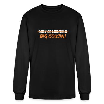 Only Grandchild Big Cousin - Men's Long Sleeve T-Shirt - black - Front