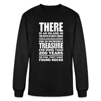 Oak Island Il y a une île dans l’Atlantique Nord - T-shirt à manches longues Homme - noir - Devant