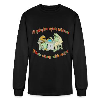 Crumbs with Bums - Men's Long Sleeve T-Shirt - black - Front
