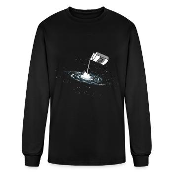 Galaxy Space Lover Astronomer - Men's Long Sleeve T-Shirt - black - Front