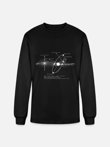 Amant d'astronomie de diagramme de systèmes solaires - T-shirt à manches longues Homme - noir