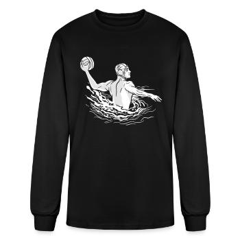 Water Polo Polo - Men's Long Sleeve T-Shirt - black - Front