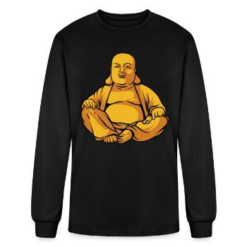 Buddha Buddhism Buddhist - Men's Long Sleeve T-Shirt - black - Front