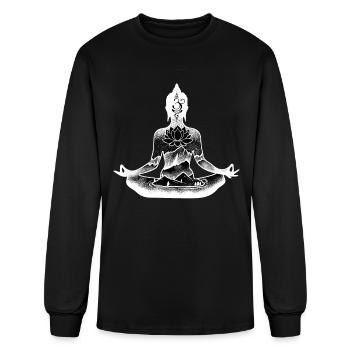 Buddha Buddhism Buddhist - Men's Long Sleeve T-Shirt - black - Front