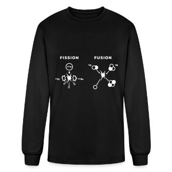 Nuclear Fusion Nuclear Fission Physics - Men's Long Sleeve T-Shirt - black - Front