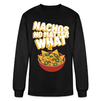 Nachos No Matter What - Men's Long Sleeve T-Shirt - black - Front