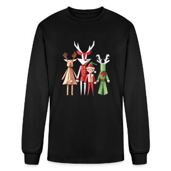 Christmas Family - Men's Long Sleeve T-Shirt - black - Front