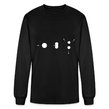 Nuclear Fission - Men's Long Sleeve T-Shirt - black - Front