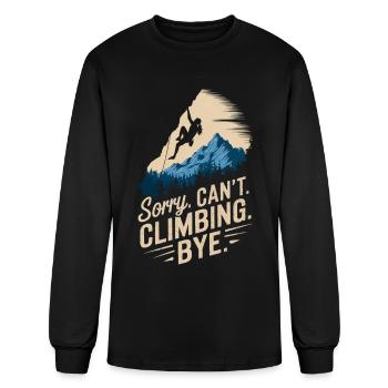 Climbing free climbing rock climbing for women - Men's Long Sleeve T-Shirt - black - Front