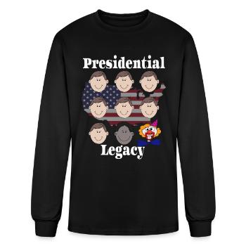 US presidents clown copy - Men's Long Sleeve T-Shirt - black - Front