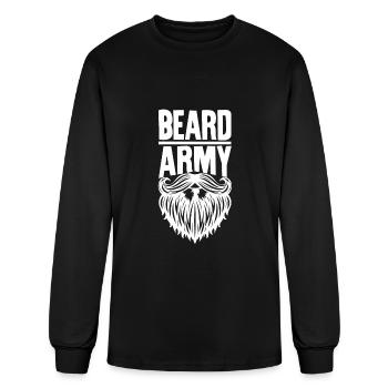 Armée de la barbe - T-shirt à manches longues Homme - noir - Devant