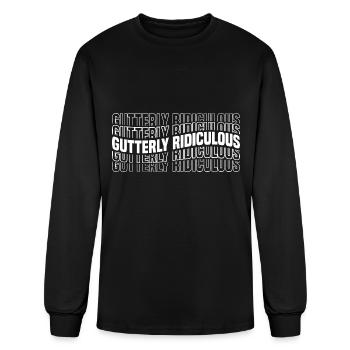 Gutterly Ridiculous 8 - Men's Long Sleeve T-Shirt - black - Front