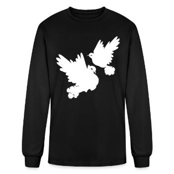 Pigeons and doves - Men's Long Sleeve T-Shirt - black - Front