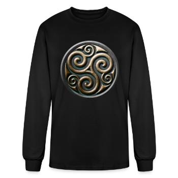 Celtic triskel - Men's Long Sleeve T-Shirt - black - Front