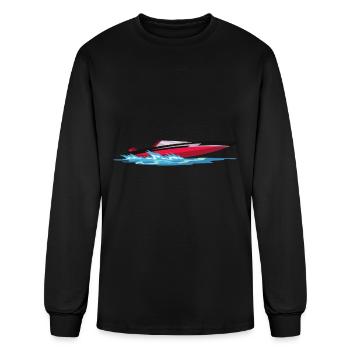 WATER SKIING - Men's Long Sleeve T-Shirt - black - Front