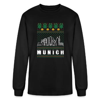 Munich Germany Ugly Christmas - Men's Long Sleeve T-Shirt - black - Front