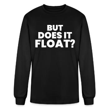 But Does It Float? - Men's Long Sleeve T-Shirt - black - Front