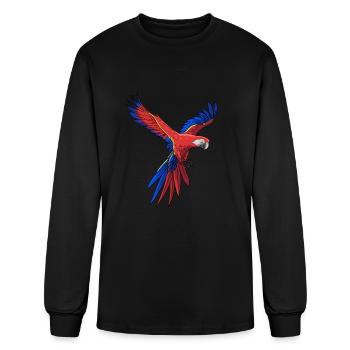 Parrot - Men's Long Sleeve T-Shirt - black - Front