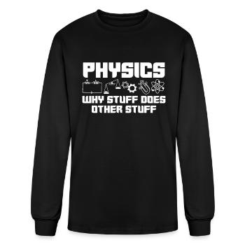 Physics Physicist - Men's Long Sleeve T-Shirt - black - Front