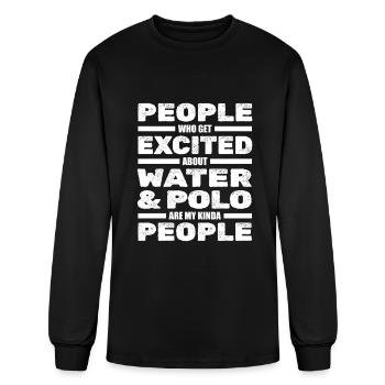 Water Polo - Men's Long Sleeve T-Shirt - black - Front