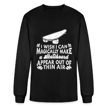 Skateboard Skateboarder Skateboarding Skater - Men's Long Sleeve T-Shirt - black - Front