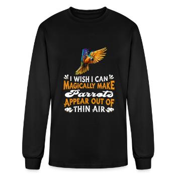 Parrot - Men's Long Sleeve T-Shirt - black - Front