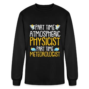 Physics Physicist - Men's Long Sleeve T-Shirt - black - Front