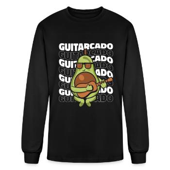 Acoustic Guitar Guitarist - Men's Long Sleeve T-Shirt - black - Front