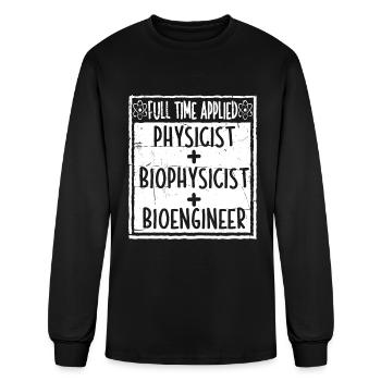 Physics Physicist - Men's Long Sleeve T-Shirt - black - Front