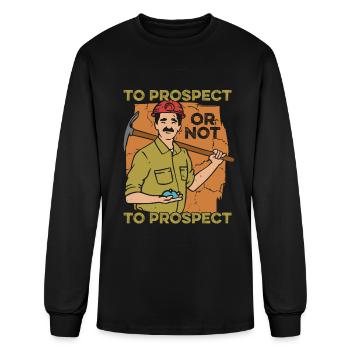 Prospecting - Men's Long Sleeve T-Shirt - black - Front
