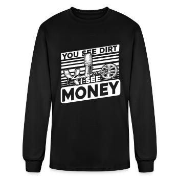Prospecting - Men's Long Sleeve T-Shirt - black - Front