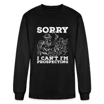 Prospecting - Men's Long Sleeve T-Shirt - black - Front
