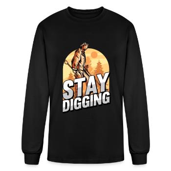 Prospecting - Men's Long Sleeve T-Shirt - black - Front