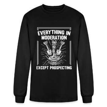 Prospecting - Men's Long Sleeve T-Shirt - black - Front