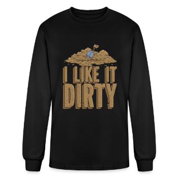 Prospecting - Men's Long Sleeve T-Shirt - black - Front