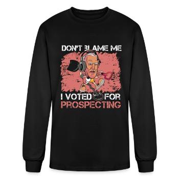 Prospecting - Men's Long Sleeve T-Shirt - black - Front