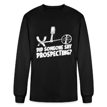 Prospecting - Men's Long Sleeve T-Shirt - black - Front