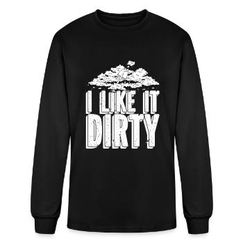 Prospecting - Men's Long Sleeve T-Shirt - black - Front